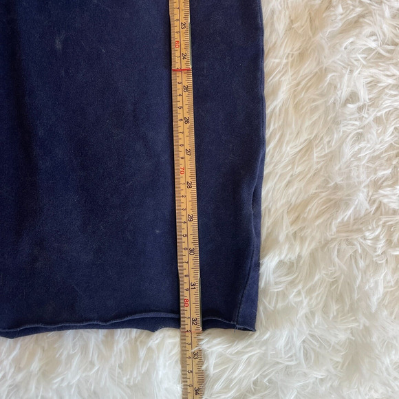 Forever‎ 21 Mini Bodycon Dress Womens S Navy Y2K Soft Grunge Stretch Raw Hem NWT - Picture 9 of 10